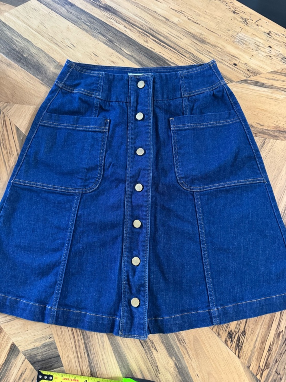 Boden Legends St Martin Denim Cargo Skirt